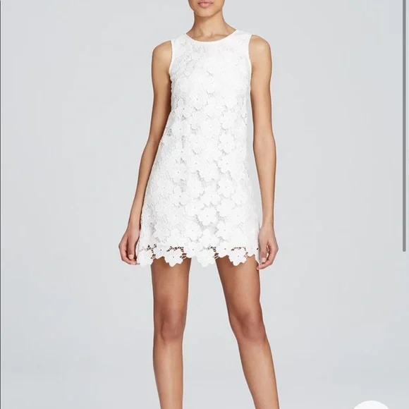 Amanda Uprichard | Dresses | Amanda Uprichard White Lace Shift Dress |  Poshmark